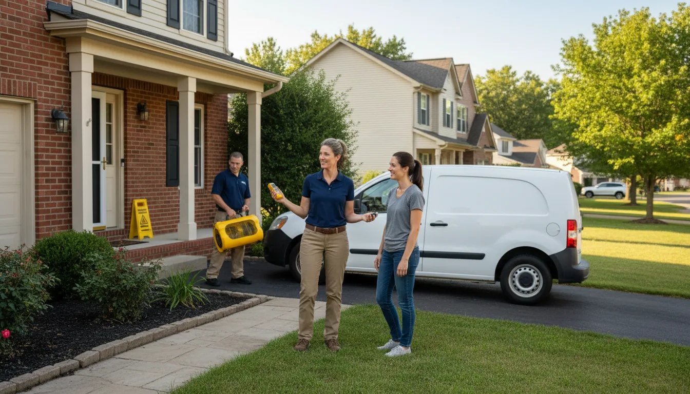 Residential water damage restoration in Saint Joseph, LA